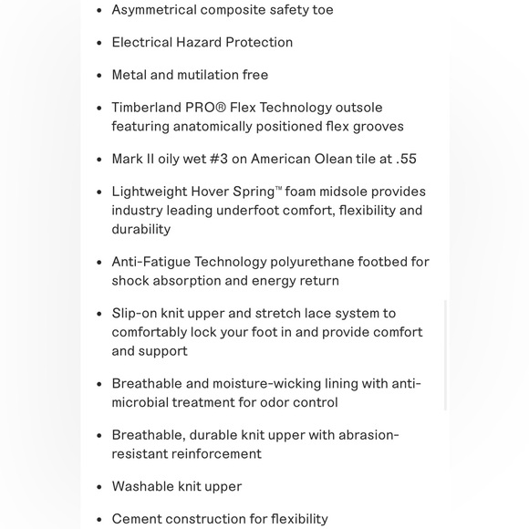 Timberland PRO Radius Work Sneaker Composite Toe Athletic Slip On Mens Size 10 - Picture 16 of 16